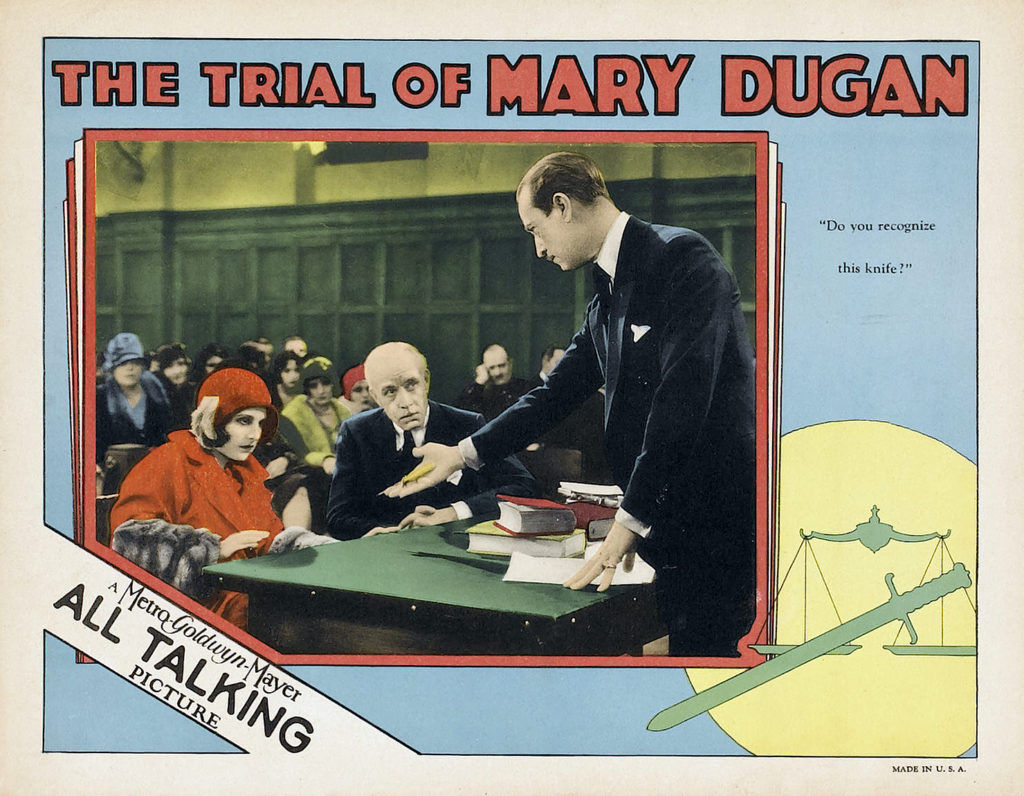 Classic Old Movie : The Trial Of Mary Dugan 1929