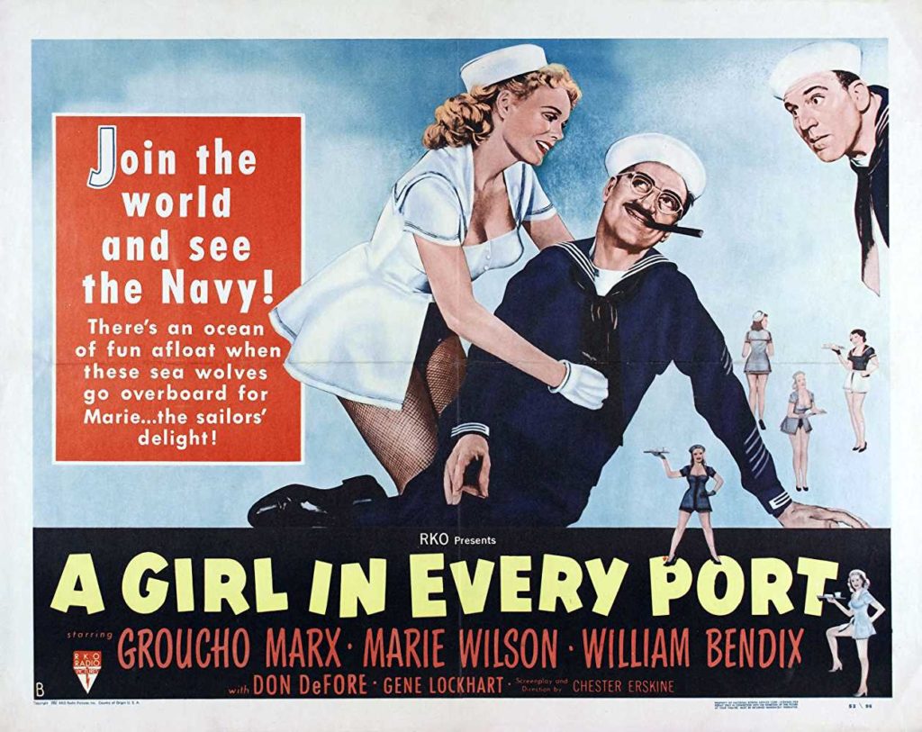 Classic Old Movie : A Girl In Every Port 1952