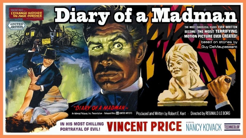 Classic Old Movie : Diary Of A Madman 1963